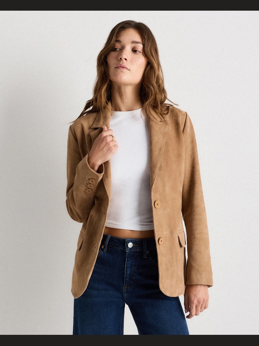 Quince Suede Blazer